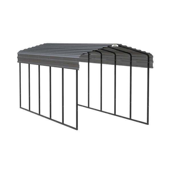 Arrow Storage Products Carport, 10 ft. x 24 ft. x 9 ft. Charcoal CPHC102409